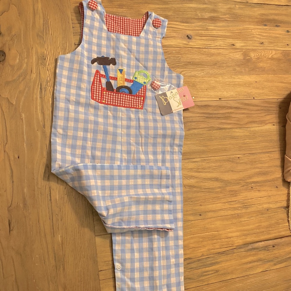 Banana Split Boutique Overalls Size 18mo